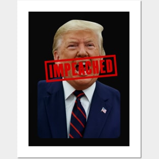 Trump Impeached Stamp Posters and Art